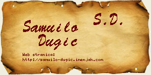 Samuilo Dugić vizit kartica
